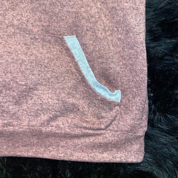 Oversized Ash Pink & Gray Color-block Hoodie - Picture 4 of 8